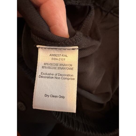ATM Anthony Thomas Melillo Womens Black Pull On Pants Size Small Viscose - Picture 9 of 9